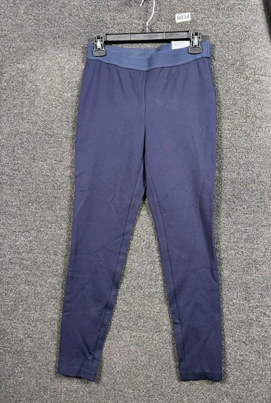 Talbots Soho Ankle Skinny Pants Womens Size 2 Navy Pull On Stretch High Rise NEW